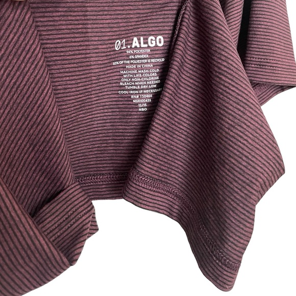 NWT 01.Algo Men’s Arrieta Microstripe Performance Polo Medium - Picture 4 of 4